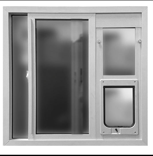 New Other - Ideal Pet Products Aluminum Vertical Sash White Window Pet Door