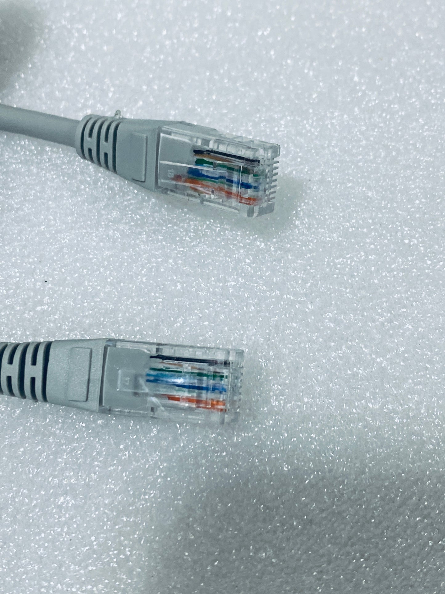 lot Of 6 - Approx. 55 Ft POE IP Ethernet Cables For Security Cameras, Gray