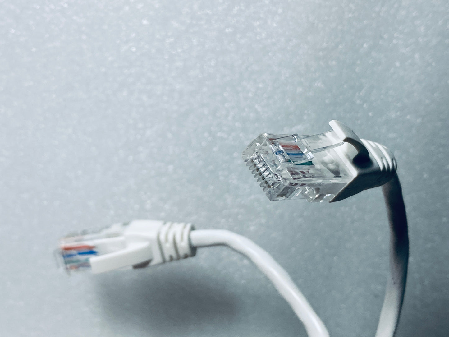 lot Of 3 - CAT5e Ethernet (POE) Network Cables 30m (100ft), White