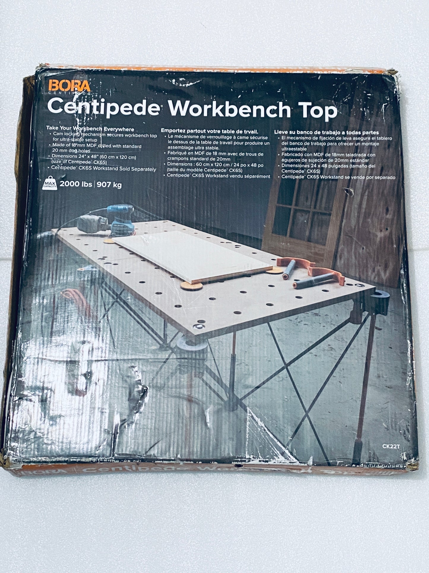 new Other - Bora Workbench Table Top For Bora Centipede 24" x 48" Work Stand