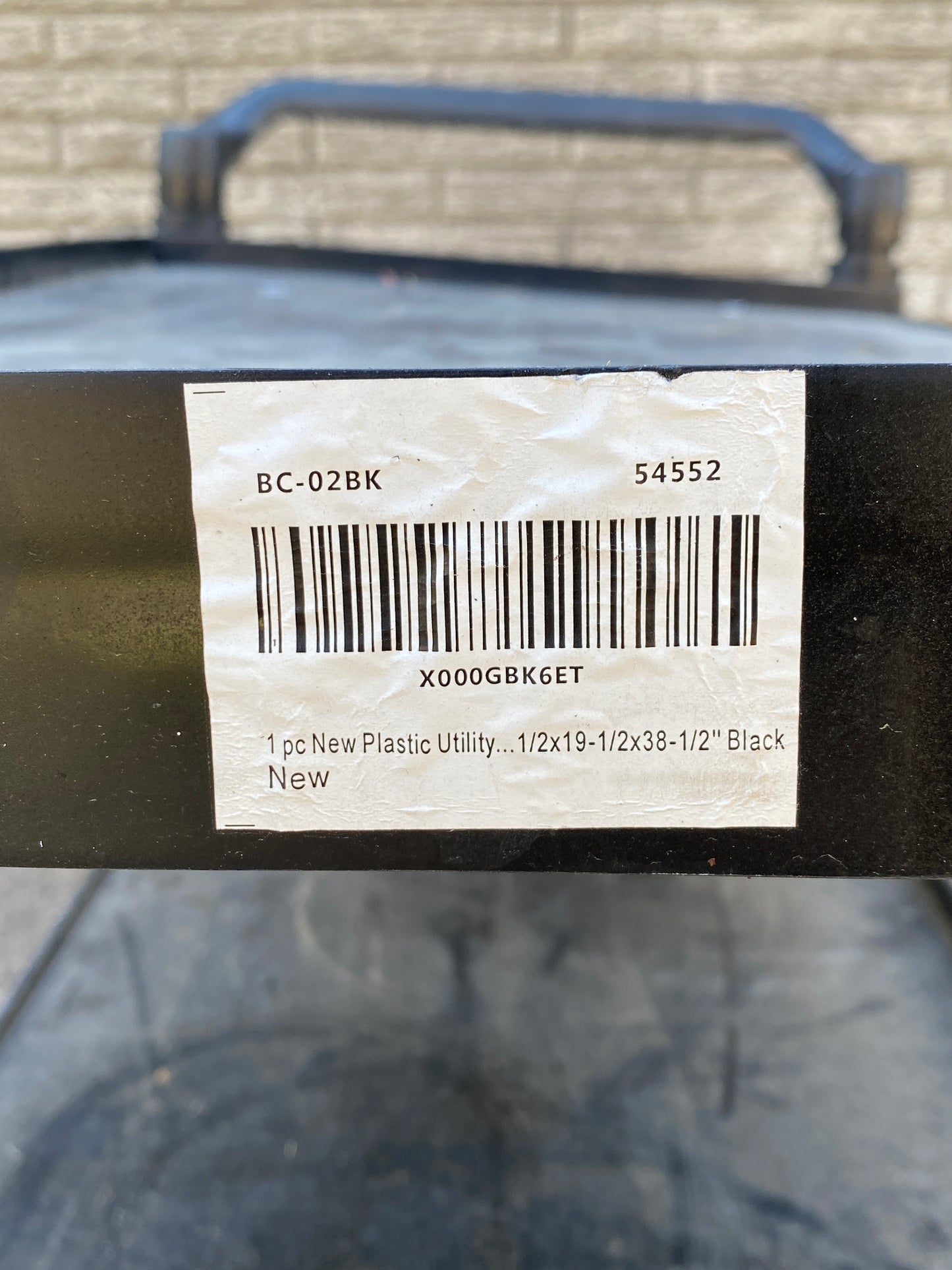 #135 - 3-Tier Black Plastic Utility Rolling Cart, Approx. Dimensions 40" x 38" x 20" - (IN CONDITION AS SHOWN) - (READ)