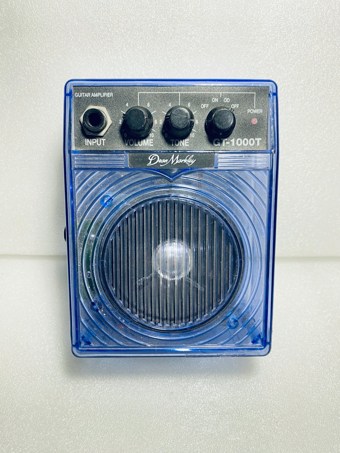 dean Markley Micro Guitar Amplifier Translucent Purple With Clip, GT-1000T