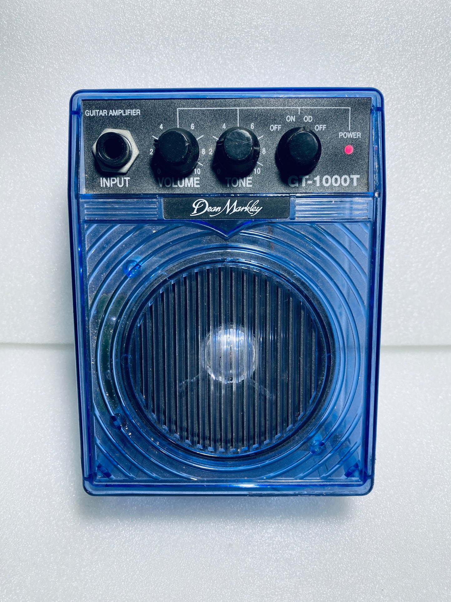 dean Markley Micro Guitar Amplifier Translucent Purple With Clip, GT-1000T