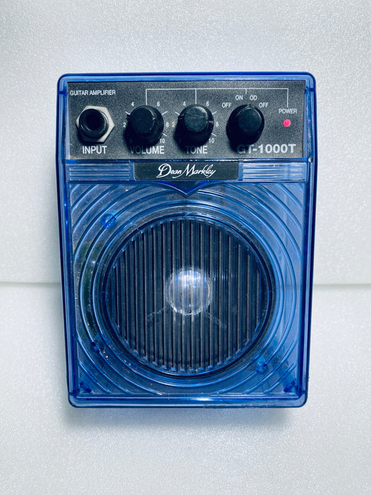 dean Markley Micro Guitar Amplifier Translucent Purple With Clip, GT-1000T