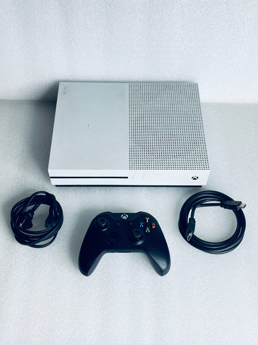 Microsoft Xbox One S 1TB White System/Console With Black Wireless Controller