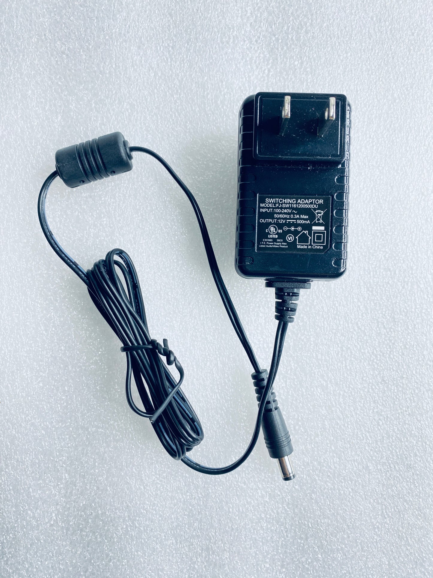 switching Power Supply/Adapter 12V 500mA, FJ-SW1161200500DU