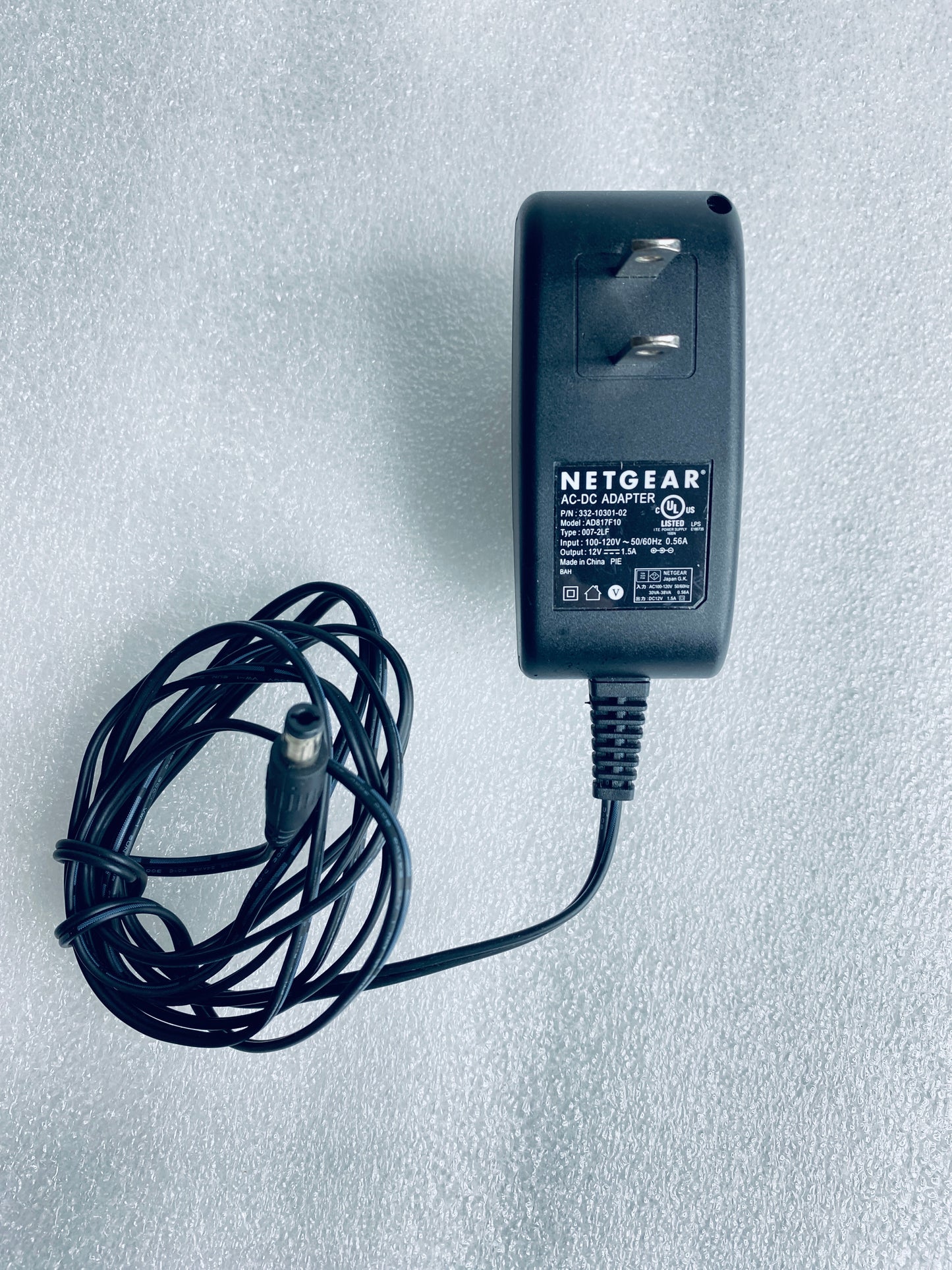 netGear AC-DC Power Supply/Adapter 12V 1.5A, AD817F10