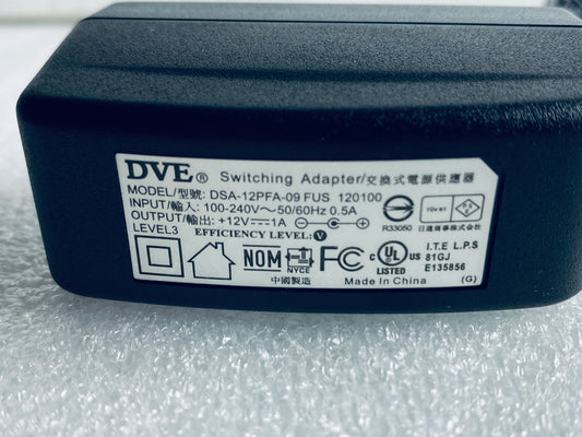 dVE Switching Adapter 12V 1A, DSA-12PFA-09