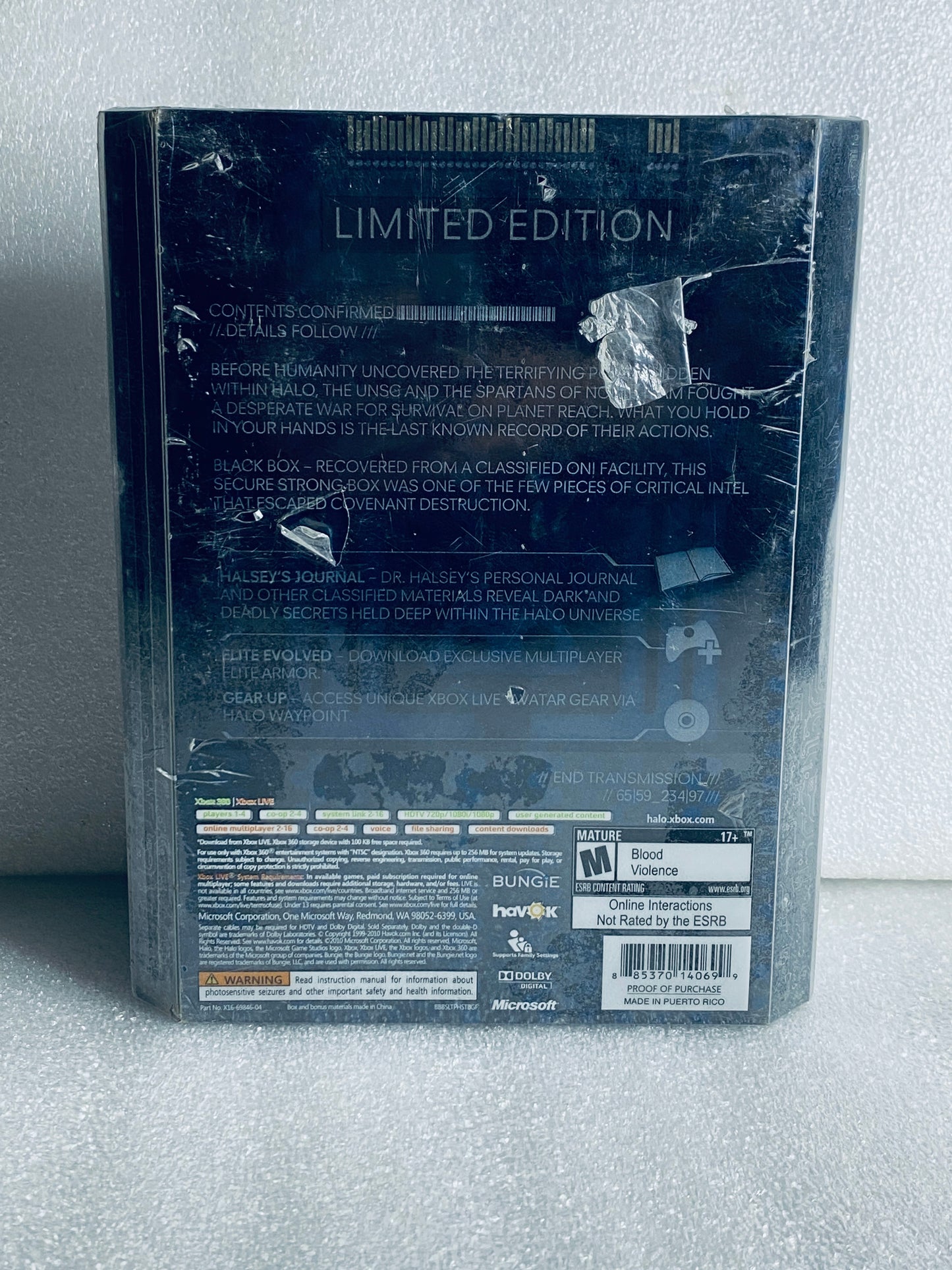 New Other - Microsoft Xbox 360 Halo: Reach Limited Edition