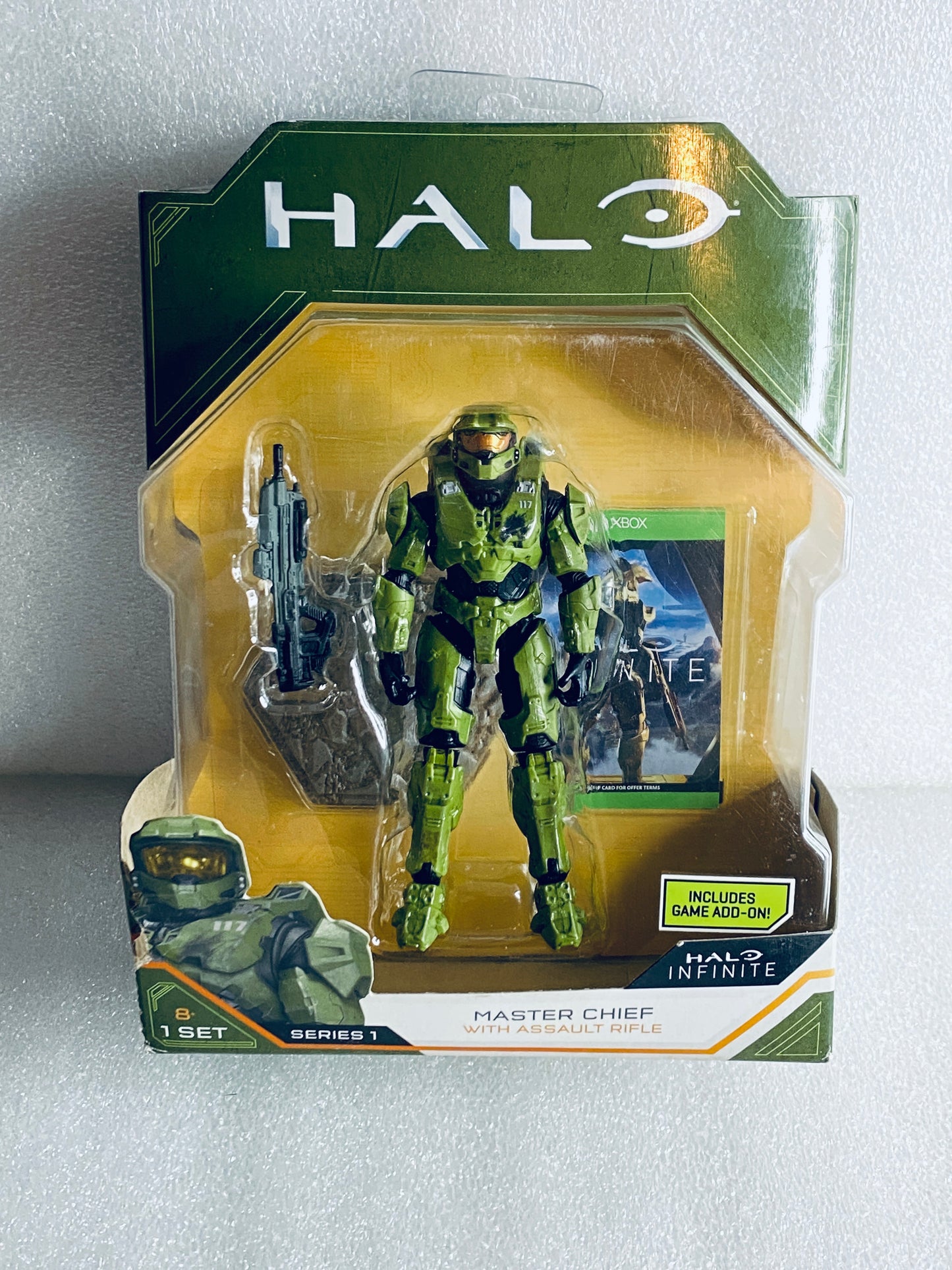 Lot Of 2 - Halo Series 1 Master Chief With Assault Rifle Action Figures