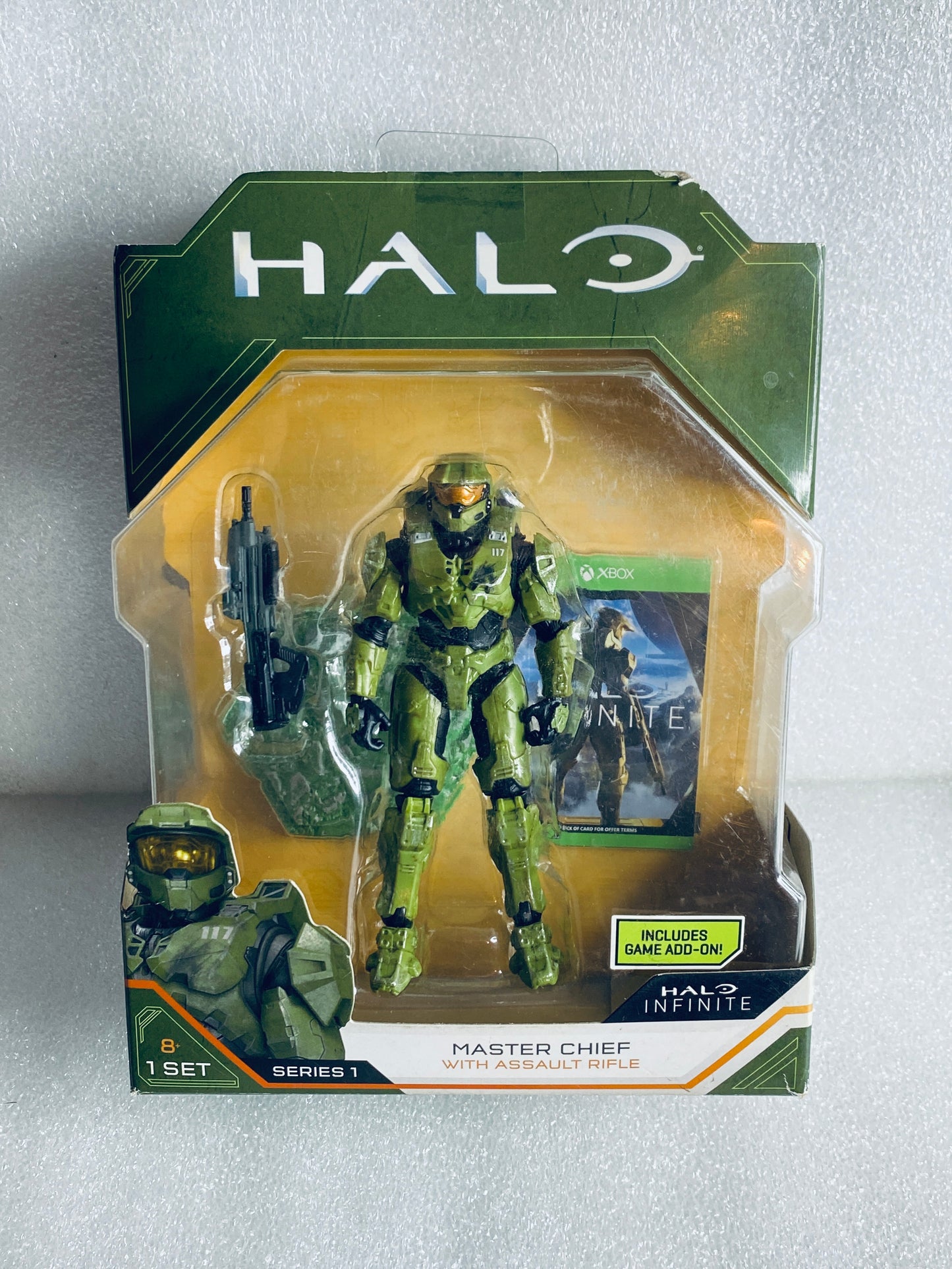 Lot Of 2 - Halo Series 1 Master Chief With Assault Rifle Action Figures
