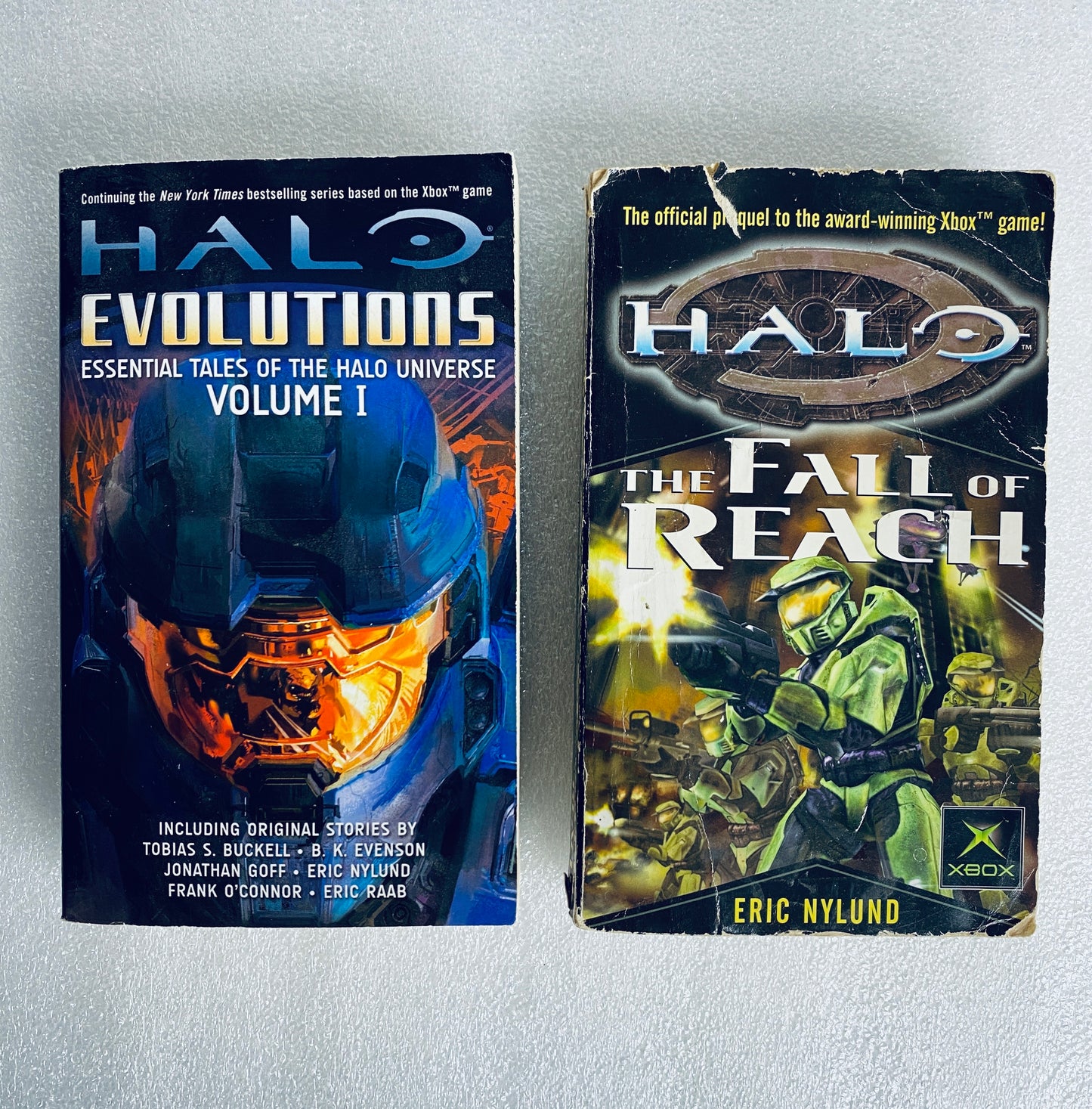Lot Of 2 - Halo The Fall Of Reach & Halo Evolutions Essential Tales Volume I