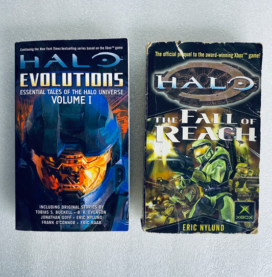 Lot Of 2 - Halo The Fall Of Reach & Halo Evolutions Essential Tales Volume I