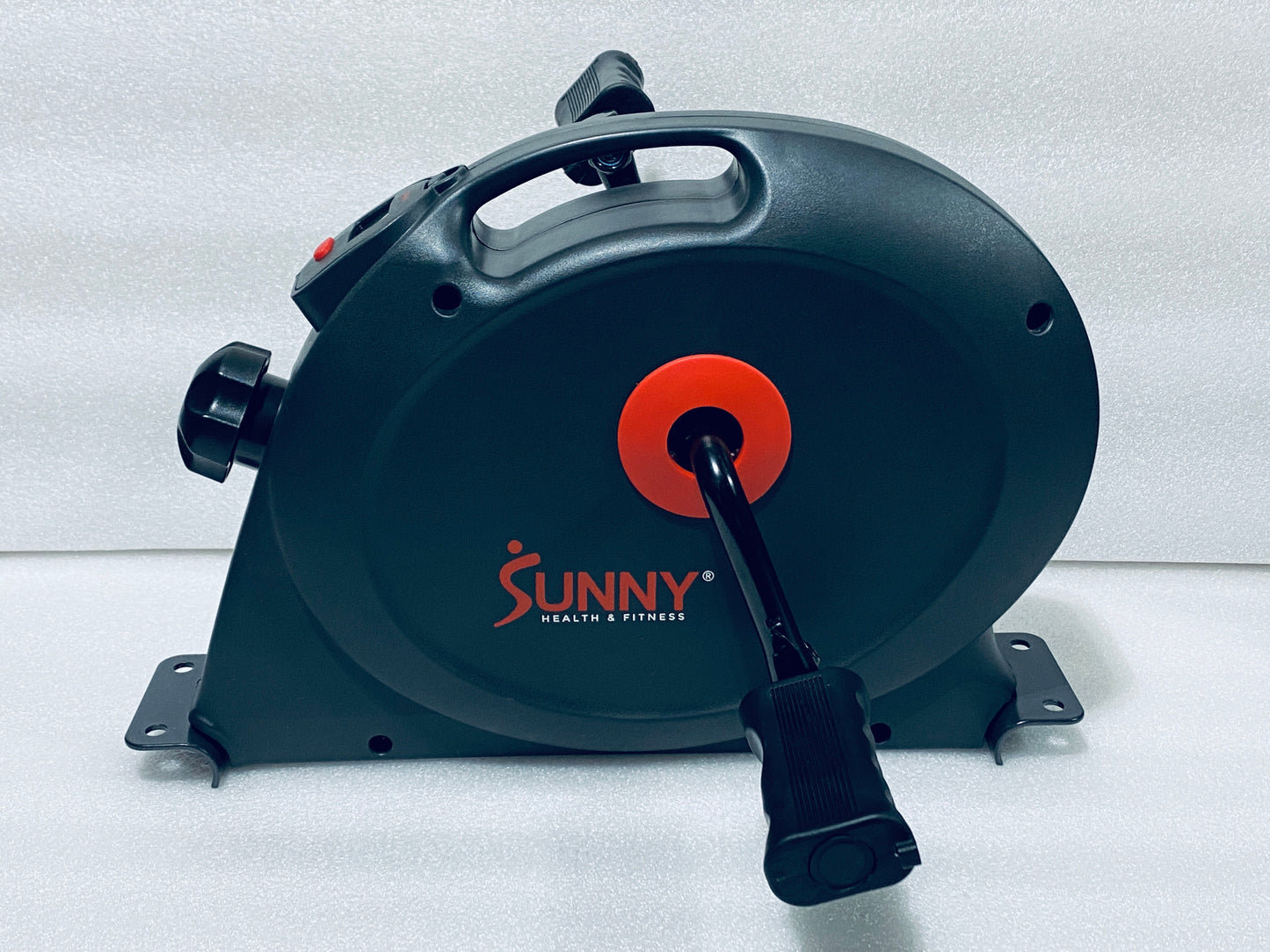 sunny Health & Fitness Under Desk Smart Mini Pedal Cycle Exercise Bike, Grey