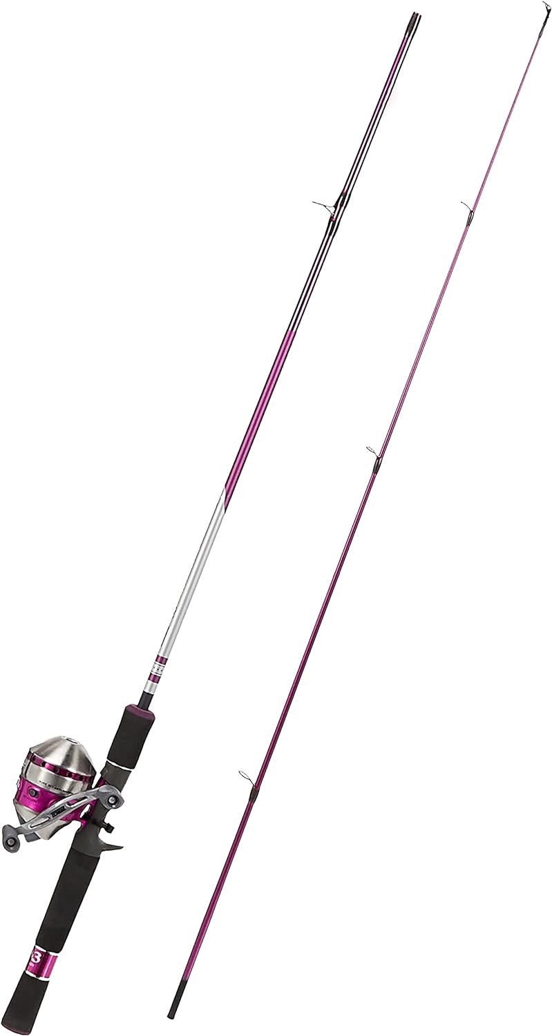 new Other - The New Ladies Zebco 33 Spincast Combo 10lb Cajun Line Pink - (READ)