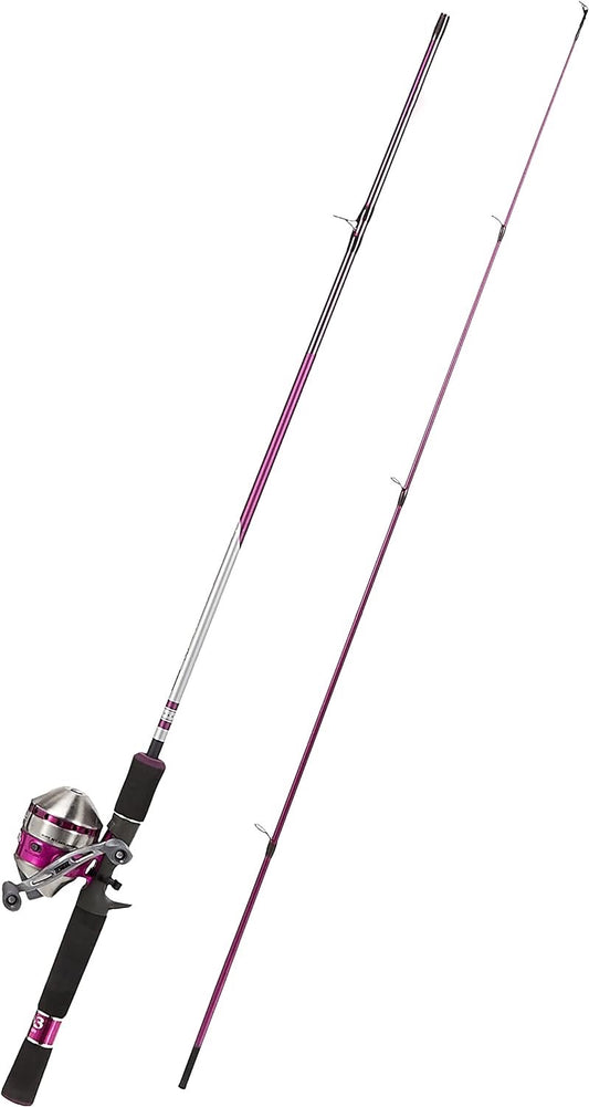 new Other - The New Ladies Zebco 33 Spincast Combo 10lb Cajun Line Pink - (READ)