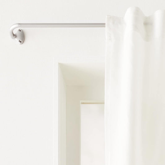 lot of 2-New Other-Amazon Basics 5/8" Room Darkening Curtain Rods, Nickel-(READ)