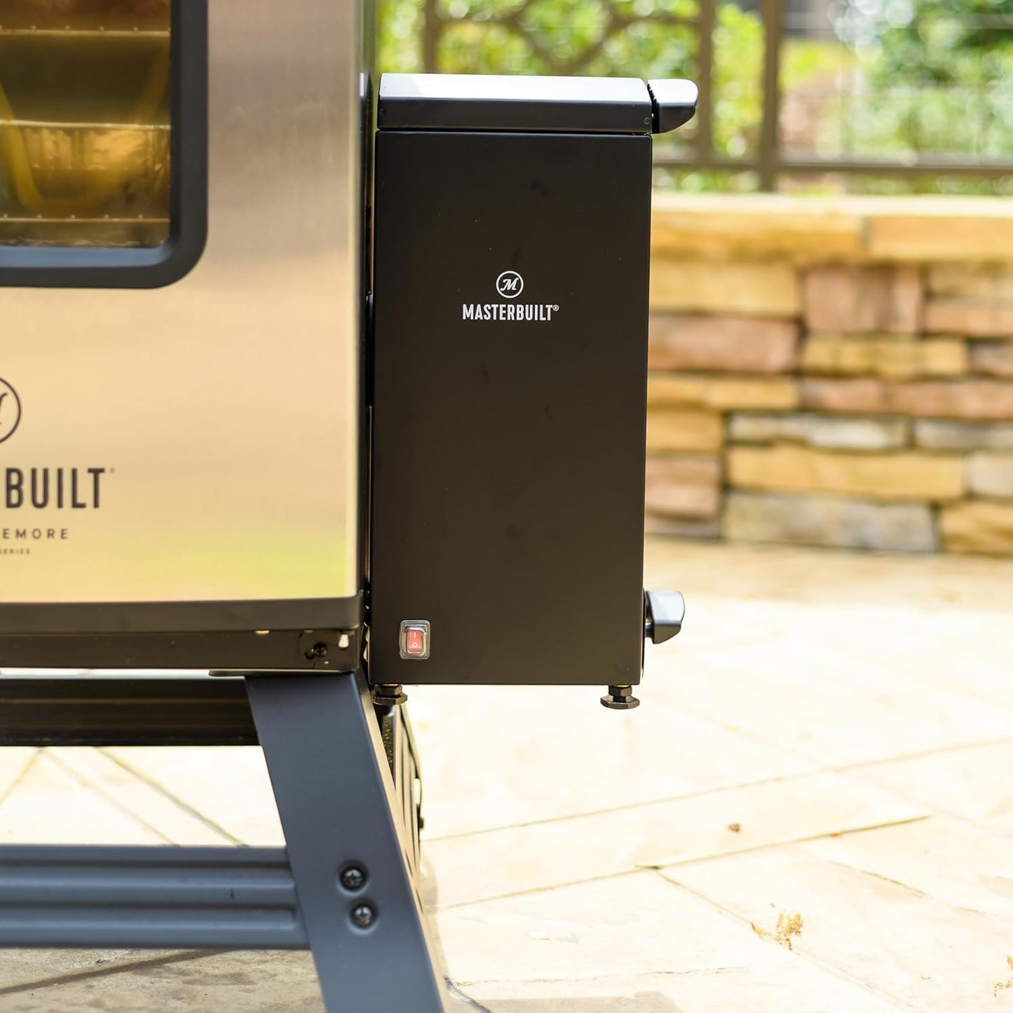 new other Masterbuilt Slow & Cold Smoker Attachment W/Ash Tray, Black - (READ)