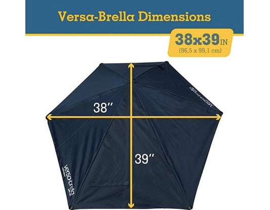 sport-Brella Versa-Brella Adjustable Umbrella W/Universal Clamp, Aqua - (READ)