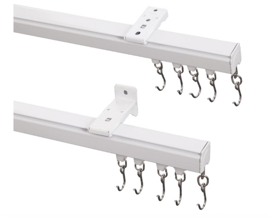 new Other ChadMade Ceiling/Wall Mount 3-6' Curtain Track Kit Rail,White (READ)