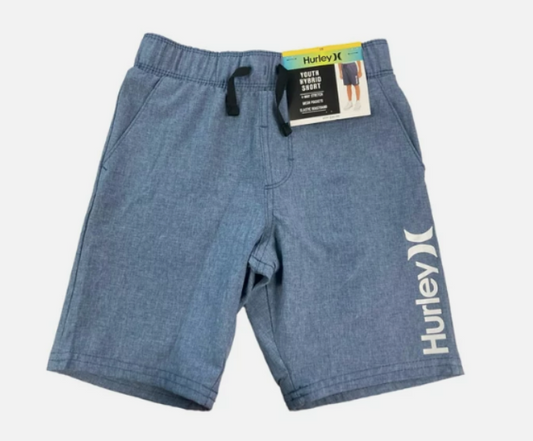 #3 - New With Tags - Hurley Boy's Youth Hybrid Pull On Shorts Navy, Size 4 - (AS SHOWN) - MSRP $35