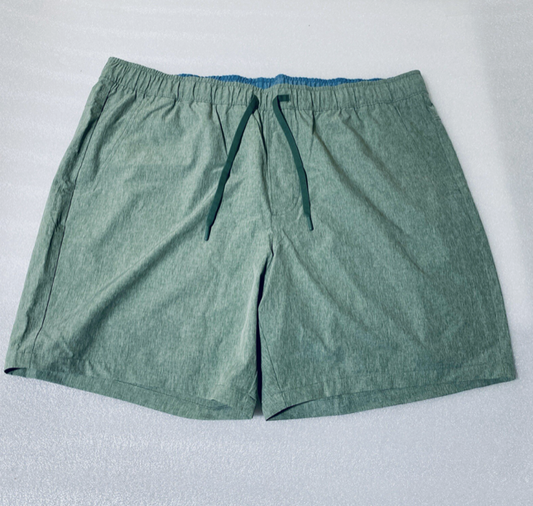 #25 - New With Tags - Eddie Bauer Men's Drawstring Waist Pull On Short, Size XXL - (IN COLOR AS SHOWN) - MSRP $60