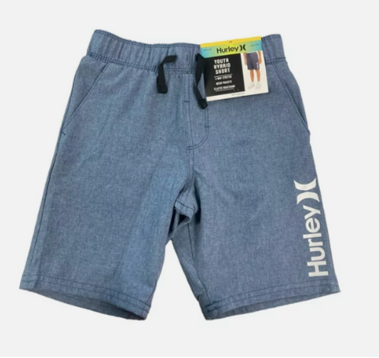 #46 - New With Tags - Hurley Boy's Youth Hybrid Pull On Shorts Navy - Size 14/16 - (AS SHOWN) - MSRP $35