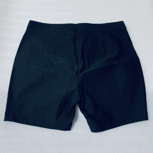 #60 - New With Tags - Rafaella Women's Black Stretch Pull On Short, Size 18 Comfort - (AS SHOWN) - MSRP $49