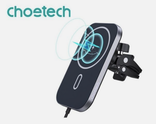#123 - New - Choetech MagLeap Magnetic Wireless Car Charger, T200-F - (AS SHOWN)