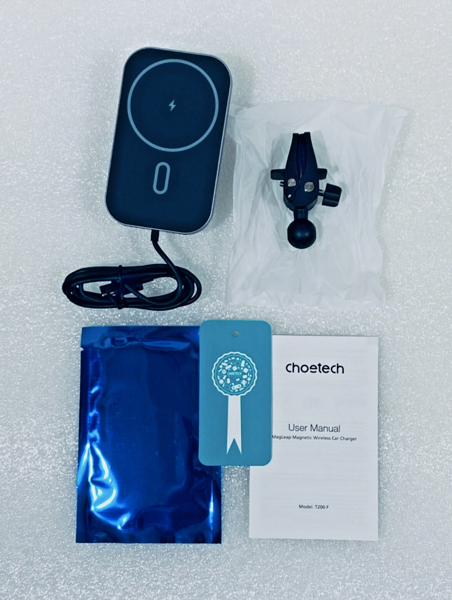#124 - New - Choetech MagLeap Magnetic Wireless Car Charger, T200-F - (AS SHOWN)