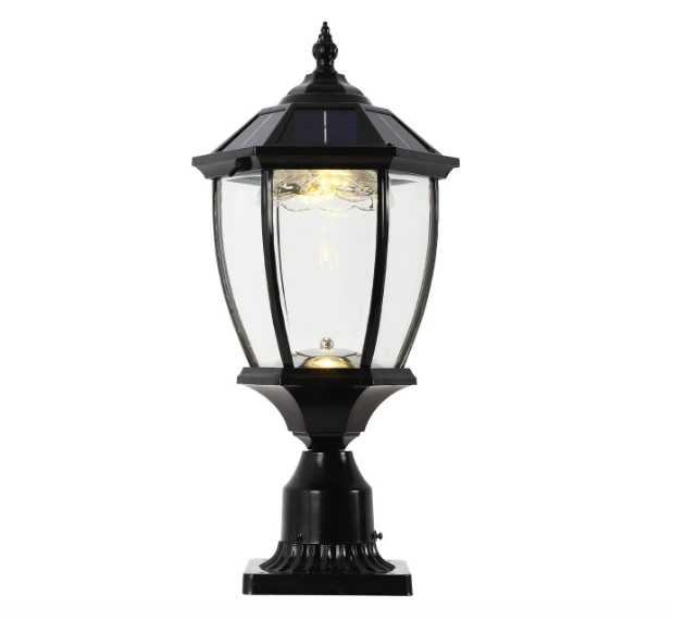 new Other - GYDZ Outdoor Waterproof Solar Post Pole/Pier Mount Lamp Light - READ