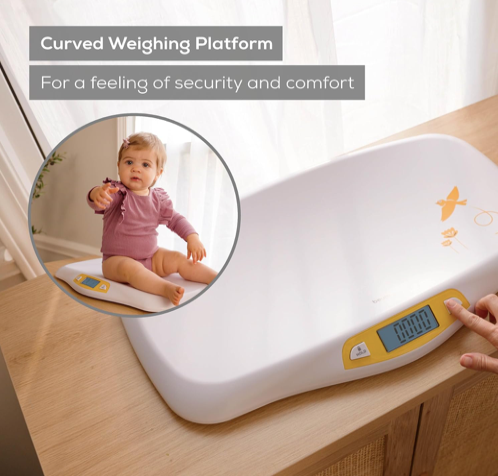 beurer Up to 44 lbs. White Digital Baby/Pet Scale With Hold Function, BY80