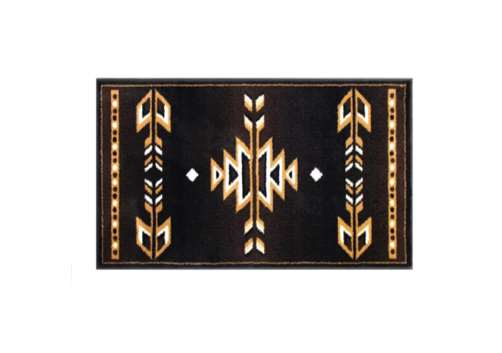 #154 - Masada Rugs Brown Southwest Area Rug, Approx. 39 3/4” x 23 1/2” - (IN CONDITION AS SHOWN)