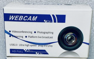 #227 - Open Box - Full HD 1080P Webcam Cameras With Bulit-In Microphone For PC - (AS SHOWN)