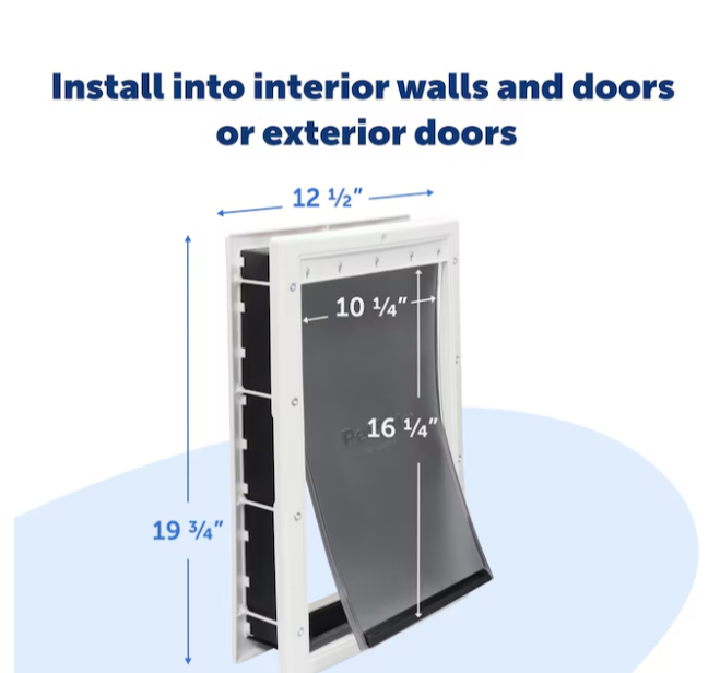 new Other - PetSafe White Plastic Large Dog/Cat Door, White