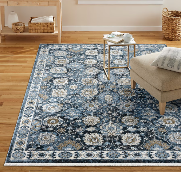 New Other - Allen + Roth Blue Garden 7’ 10” x 10’ 2” Rectangular Area Rug