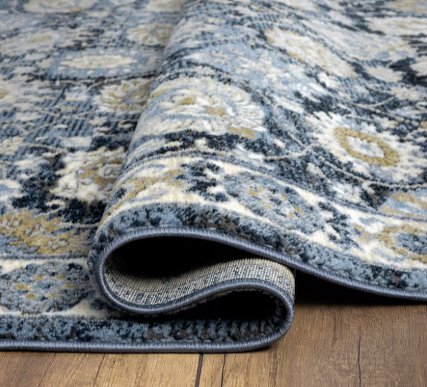 New Other - Allen + Roth Blue Garden 7’ 10” x 10’ 2” Rectangular Area Rug