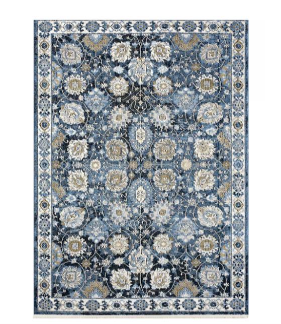 New Other - Allen + Roth Blue Garden 7’ 10” x 10’ 2” Rectangular Area Rug
