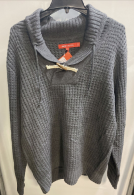 new With Tags - Jack Threads Men's Toggle Sweater Large Charcoal, JT-H16-S008