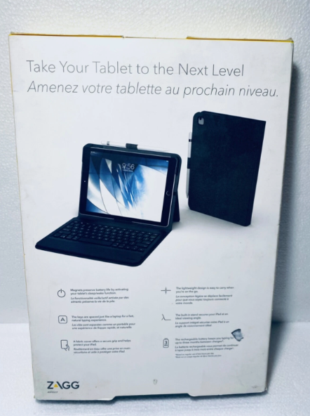 zAGG Messenger Folio Tablet Keyboard Bluetooth Case, Black iPad Air 3 & iPad Pro