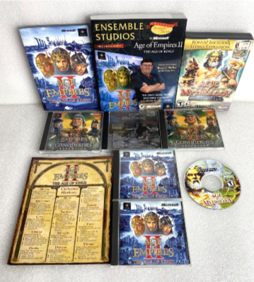 Lot Of 10 - PC Age Of Empires 1 & 2, Kings, Conquerors, Mythology, Titans