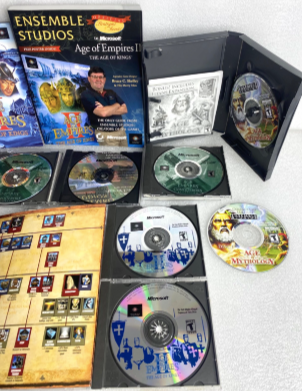 Lot Of 10 - PC Age Of Empires 1 & 2, Kings, Conquerors, Mythology, Titans