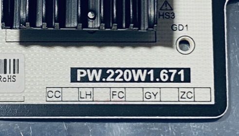 Vizio TV Repair Part - M556-G4 - Power Supply Board, PW.220W1.671