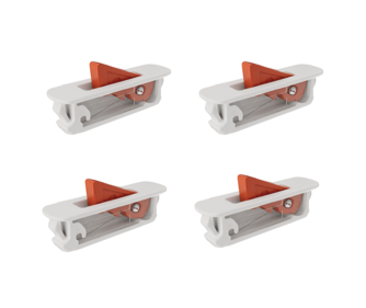 Lot Of 4 - Brixwell Window Opening Control Device Cream White, 85-1328W