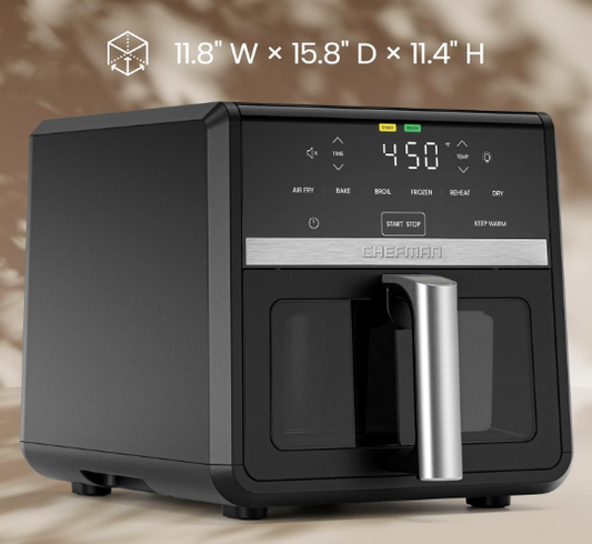 Chefman TurboFry XL 9-Quart Air Fryer, Black - (READ)