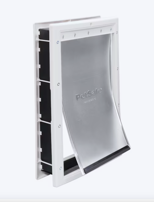 New PetSafe White Plastic Large Dog/Cat Door With 16 1/4" x 10 1/4" Door Flap