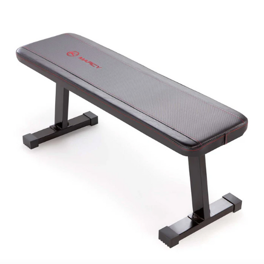 New Marcy Black Utility Flat Bench With 300 lb. Weight Capacity