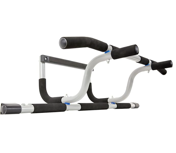 New Other Ultimate Body Press XL Doorway Pull Up Bar W/ Elevated Bar, Black/Gray