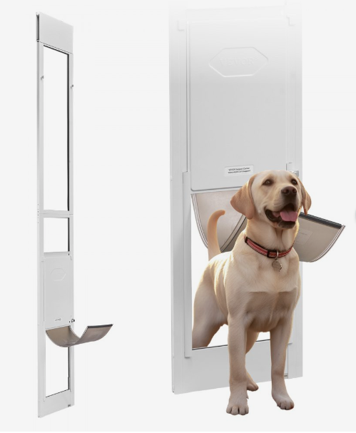 New Other VEVOR Dog Door For Sliding Glass Door With 91"-96” Height, White