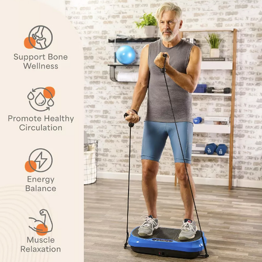 New Open Box Lifepro Waver Mini Vibration Plate Exercise Machine, Blue